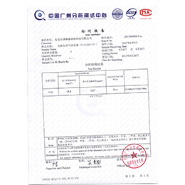 光催化(TVOC)測試報告